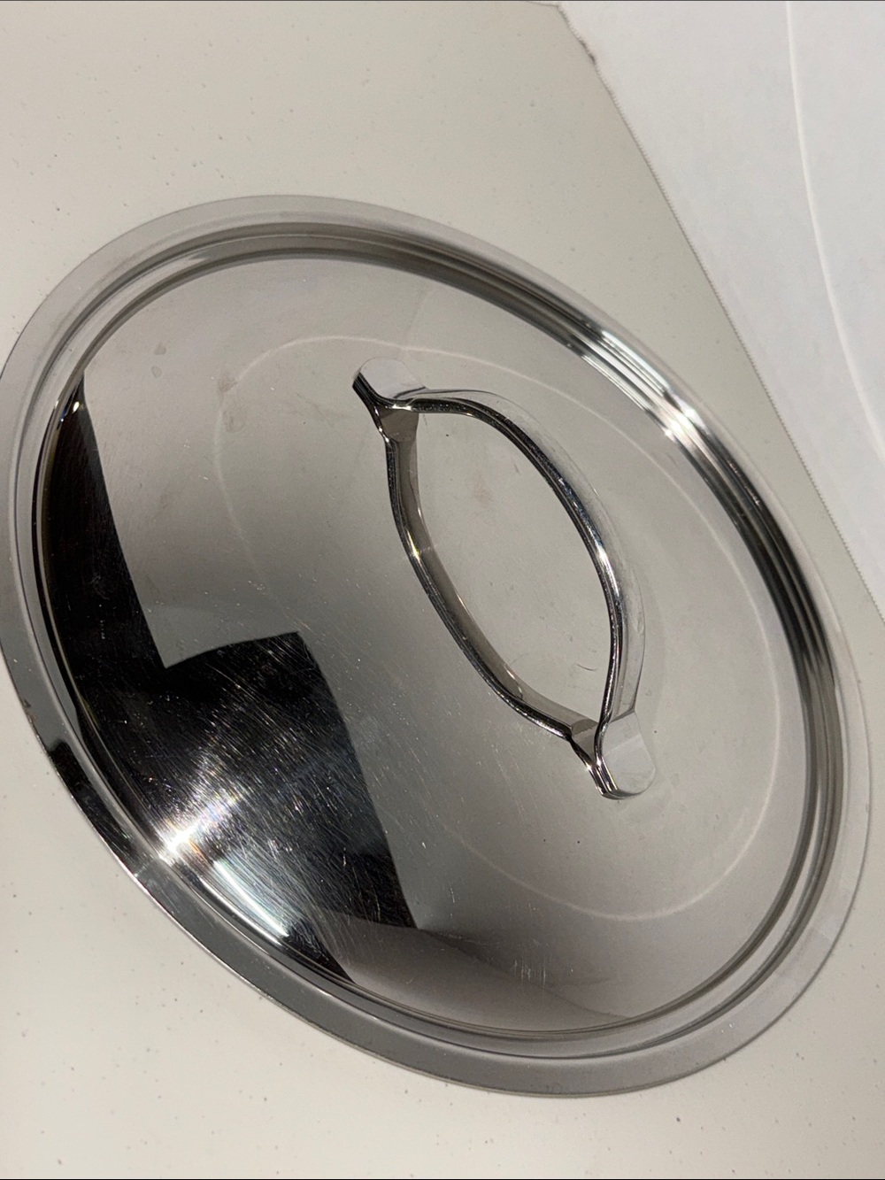 Stainless Steel Pot Lid with Loop Handle